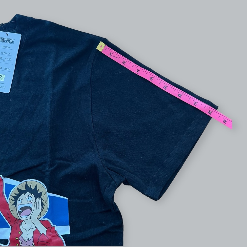 One Piece Luffy Anime Manga Unisex Adult Size M Black Hokkaido New short sleeve - Picture 5 of 9